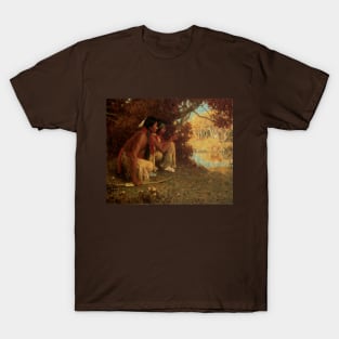 Hunting for Deer by Eanger Couse T-Shirt